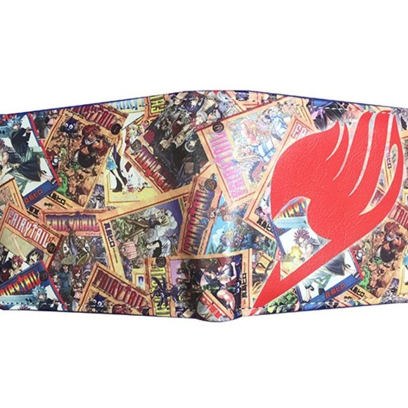 New Japan Anime Fairy Tail Logo One Size Leather Purse Cosplay Wallet - Picture 3 of 3